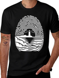 Lighthouse Fingerprint Graphic T-Shirt