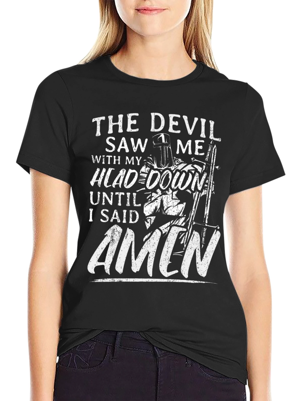 The Devil Saw Me Knight T-Shirt