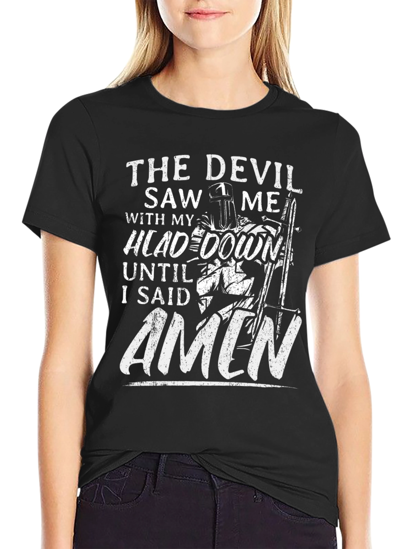The Devil Saw Me Knight T-Shirt