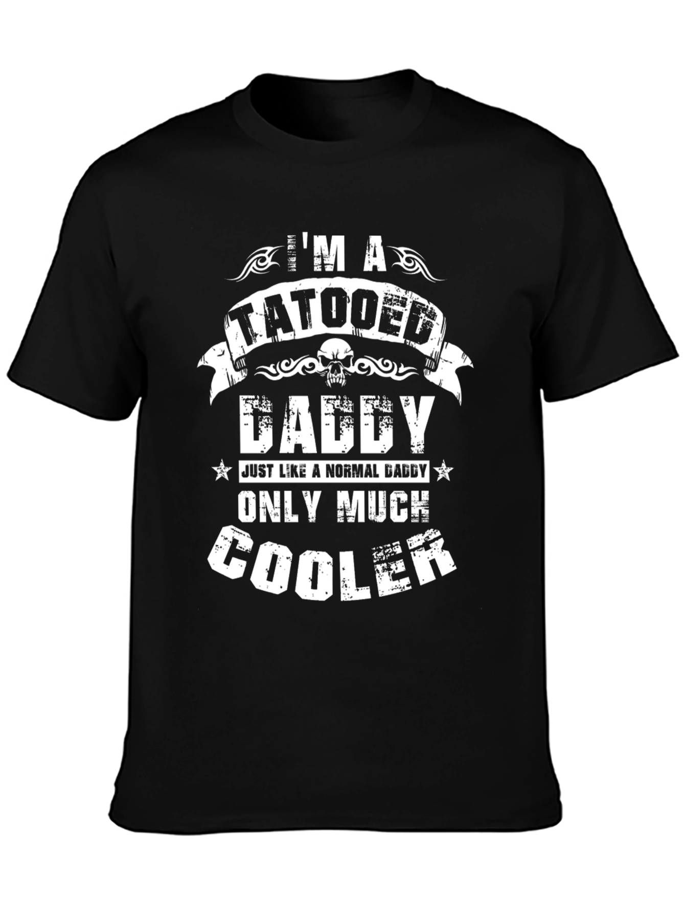Tattooed Daddy Graphic Tee - Cool Dad Shirt