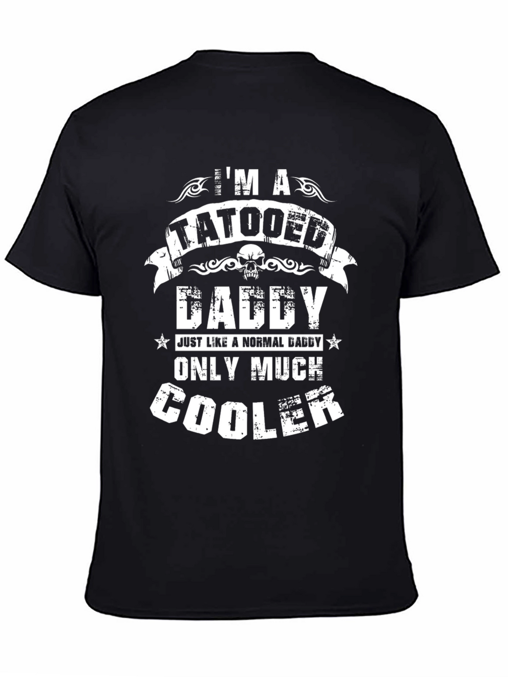 Tattooed Daddy Graphic Tee - Cool Dad Shirt