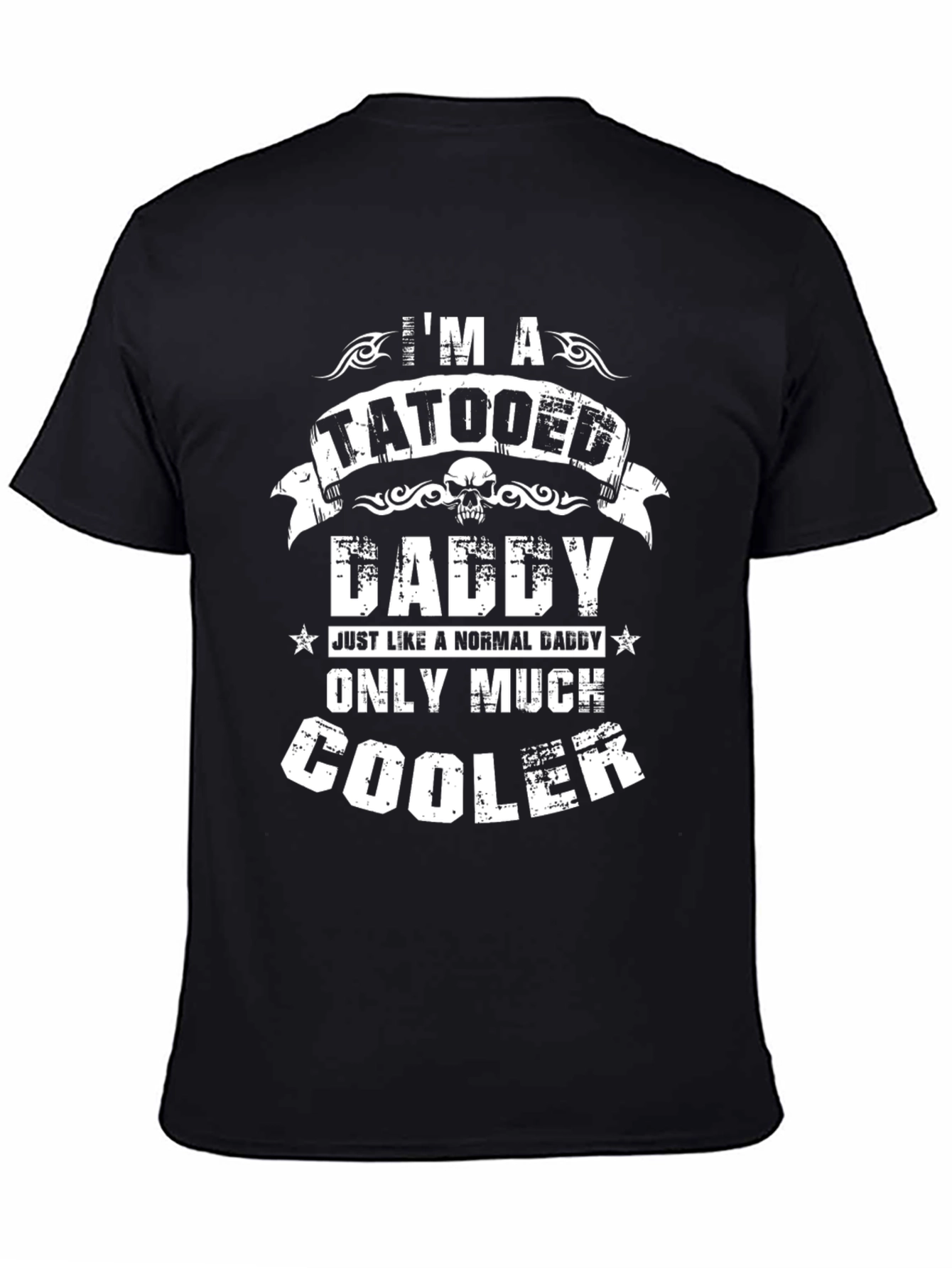 Tattooed Daddy Graphic Tee - Cool Dad Shirt
