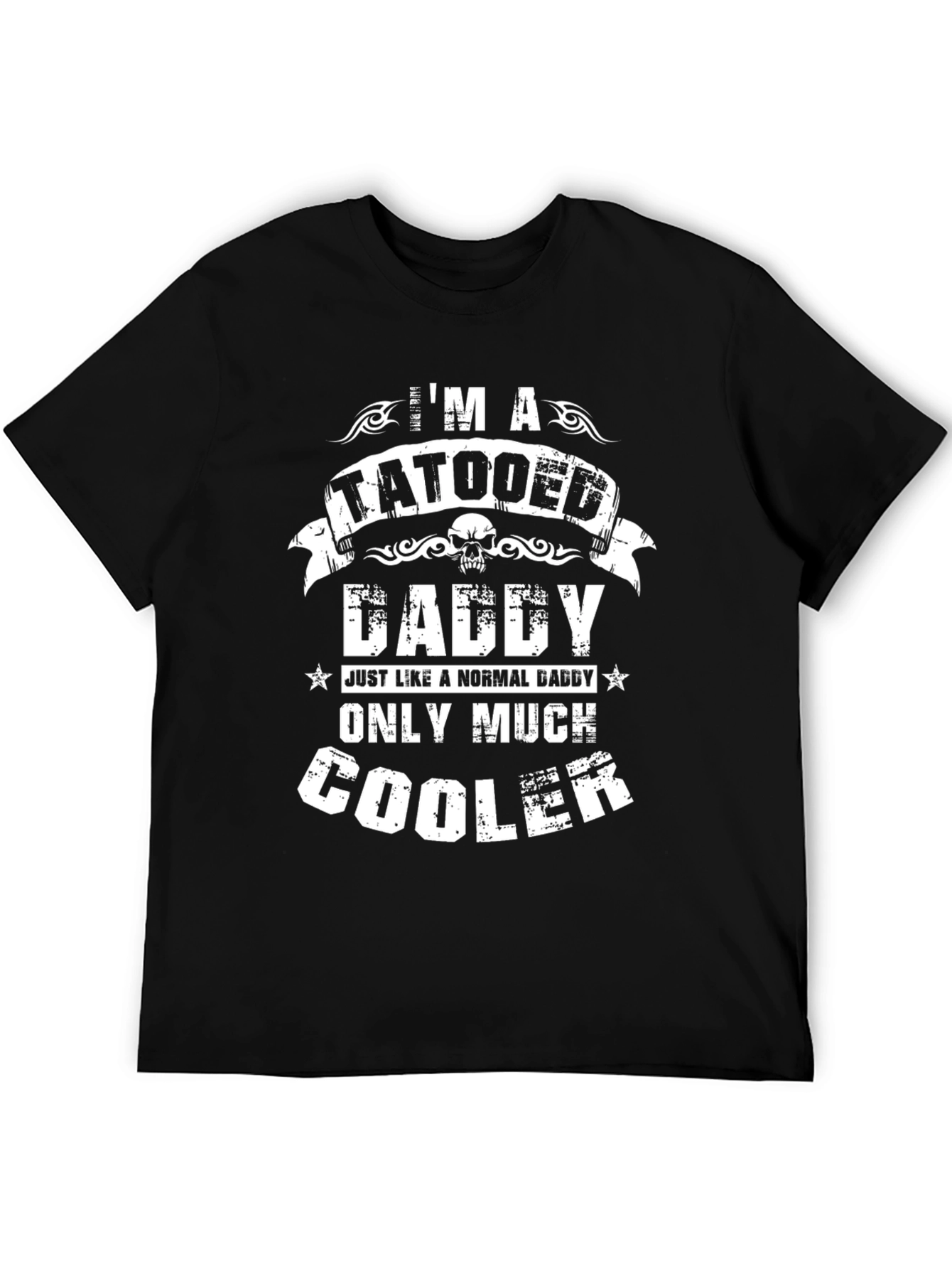 Tattooed Daddy Graphic Tee - Cool Dad Shirt