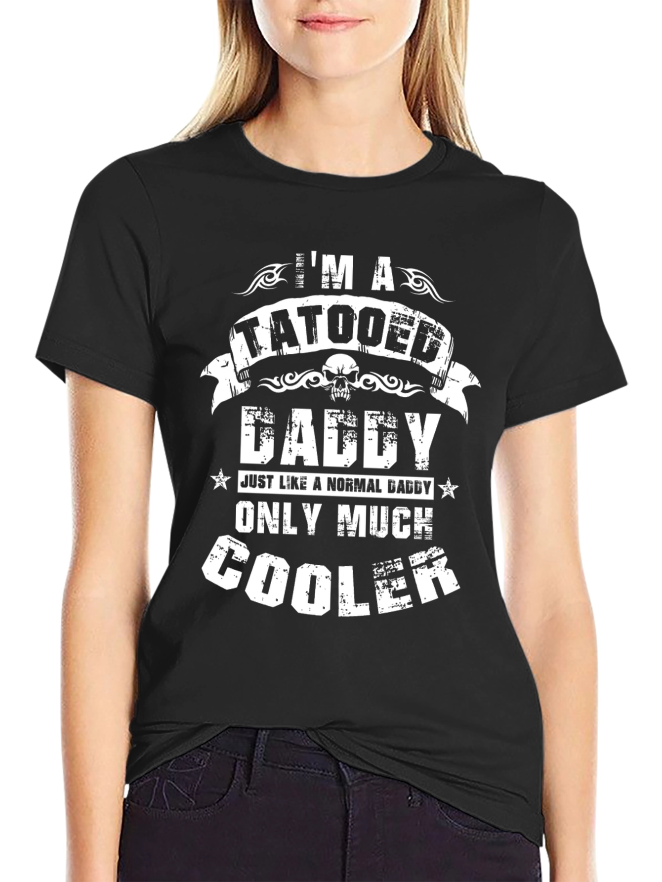 Tattooed Daddy Graphic Tee - Cool Dad Shirt