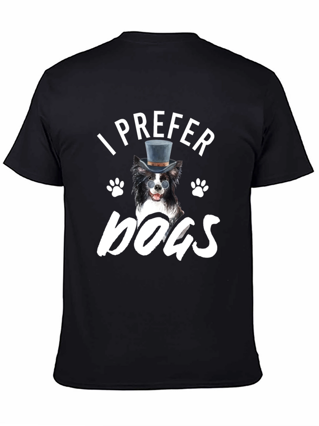 I Prefer Dogs T-Shirt - Novelty Graphic Tee