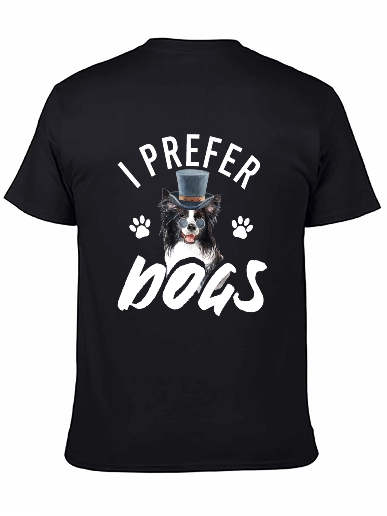 I Prefer Dogs T-Shirt - Novelty Graphic Tee