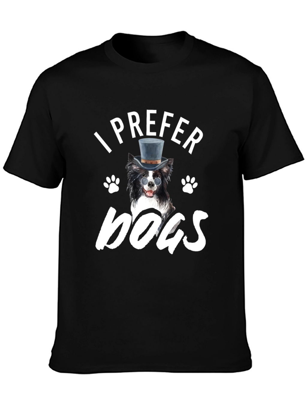 I Prefer Dogs T-Shirt - Novelty Graphic Tee