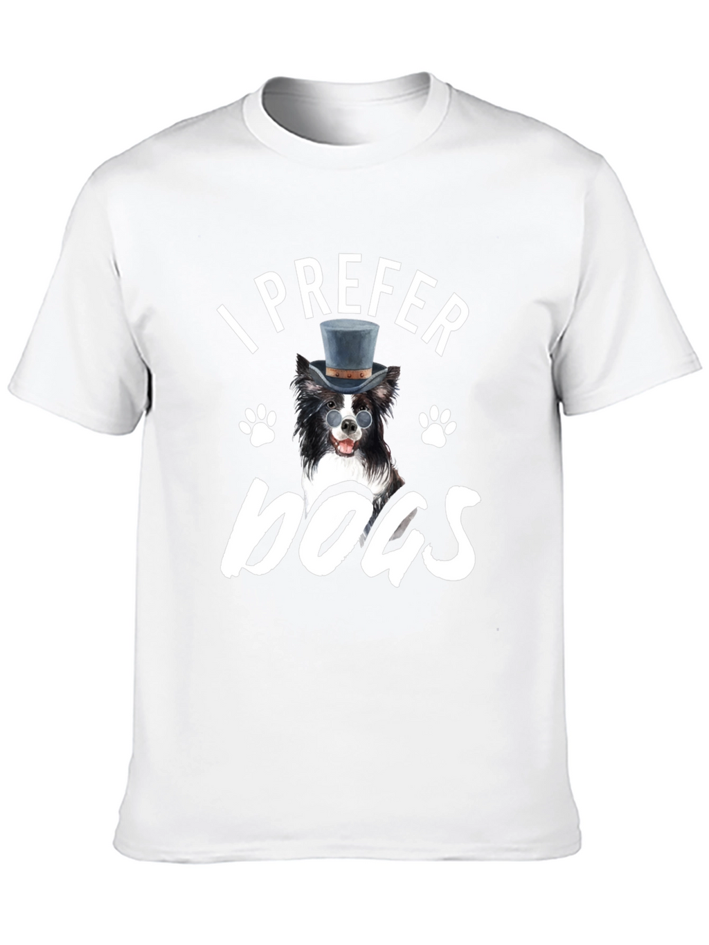 I Prefer Dogs T-Shirt - Novelty Graphic Tee