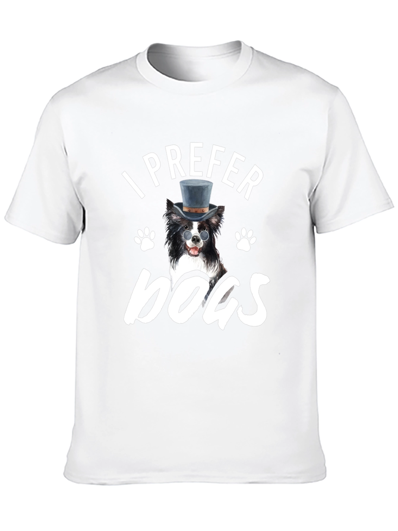 I Prefer Dogs T-Shirt - Novelty Graphic Tee