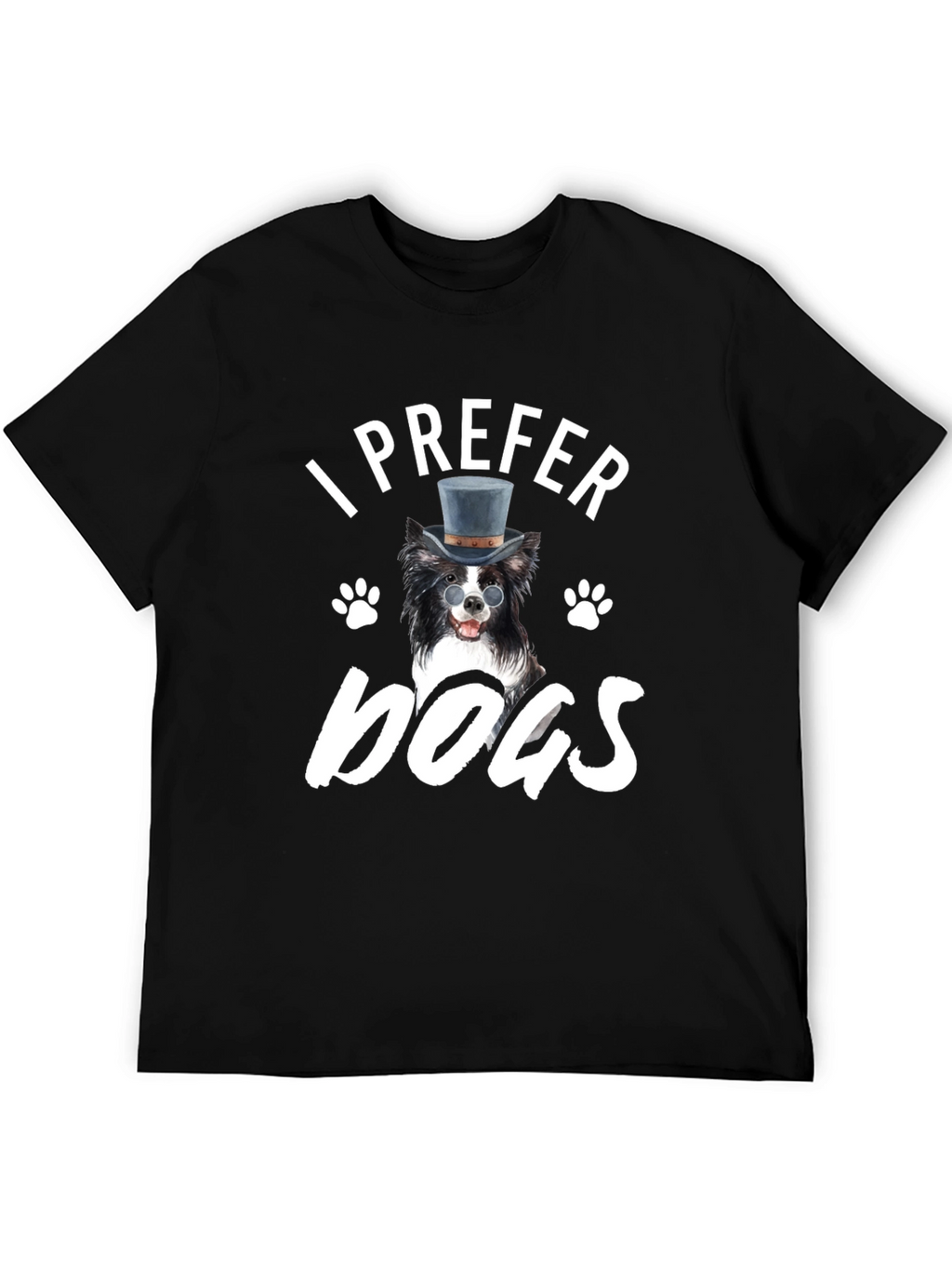 I Prefer Dogs T-Shirt - Novelty Graphic Tee