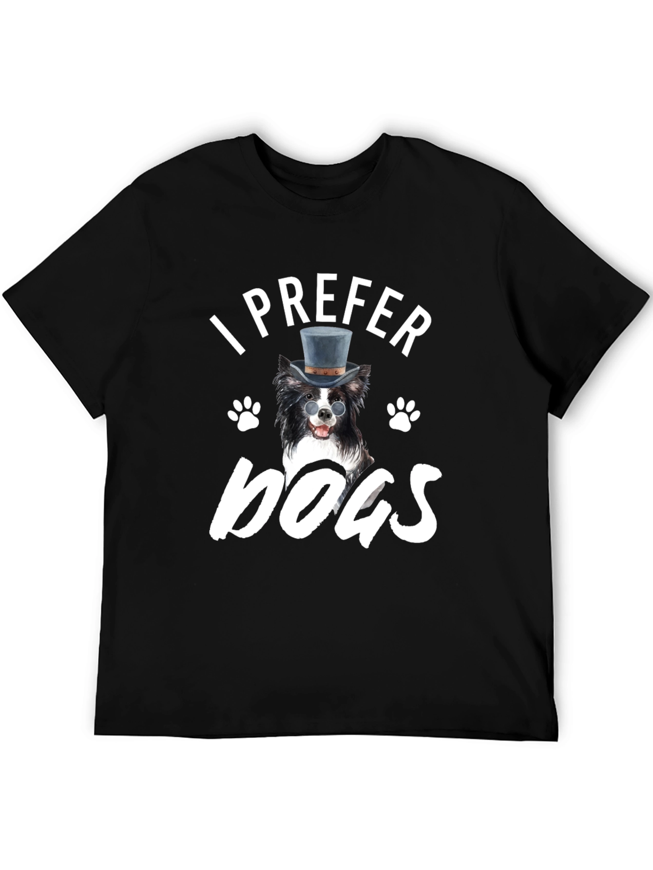 I Prefer Dogs T-Shirt - Novelty Graphic Tee