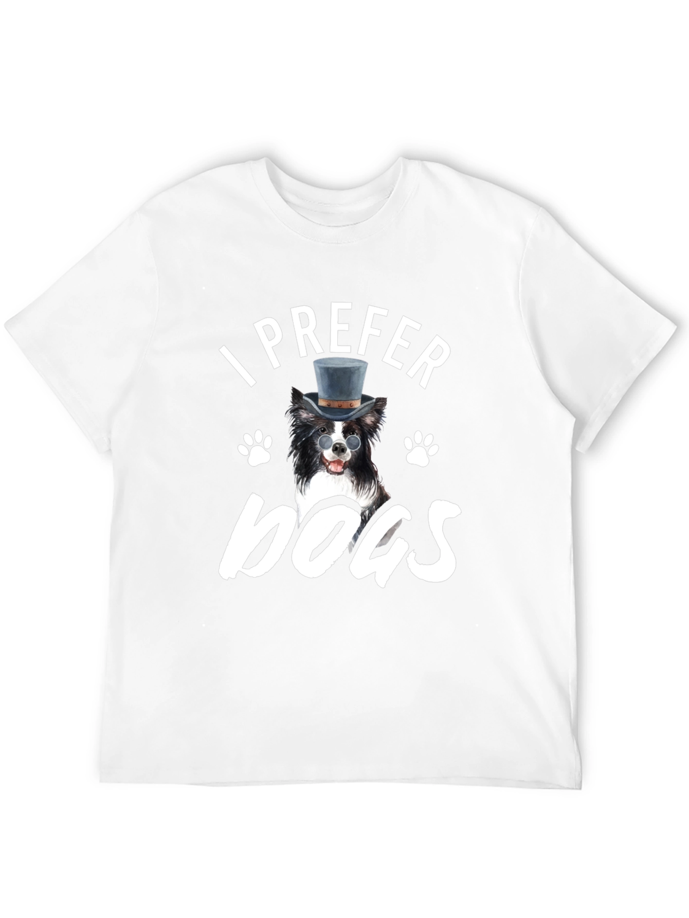 I Prefer Dogs T-Shirt - Novelty Graphic Tee