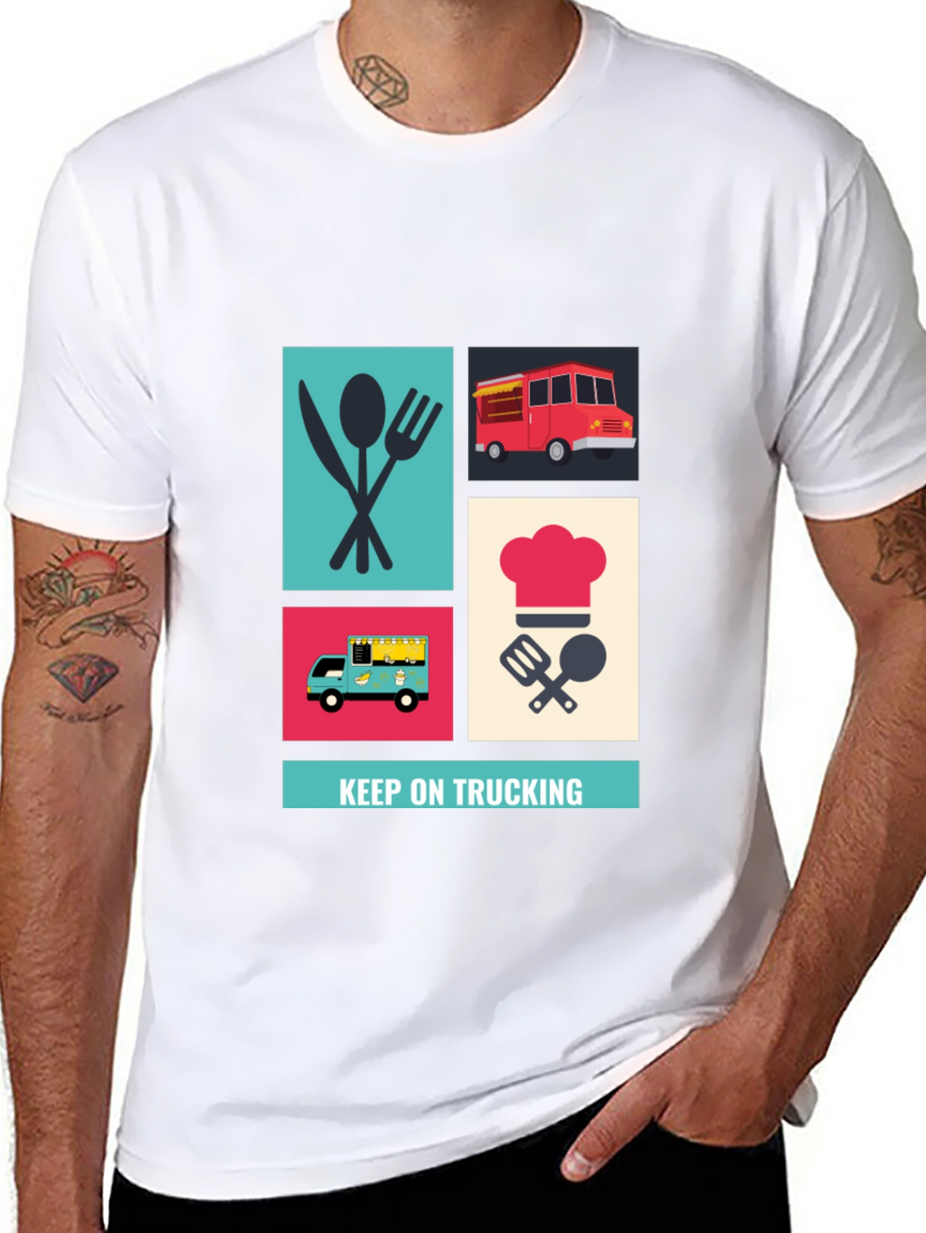 Food Truck Graphic Tee - Keep On Trucking Style!
