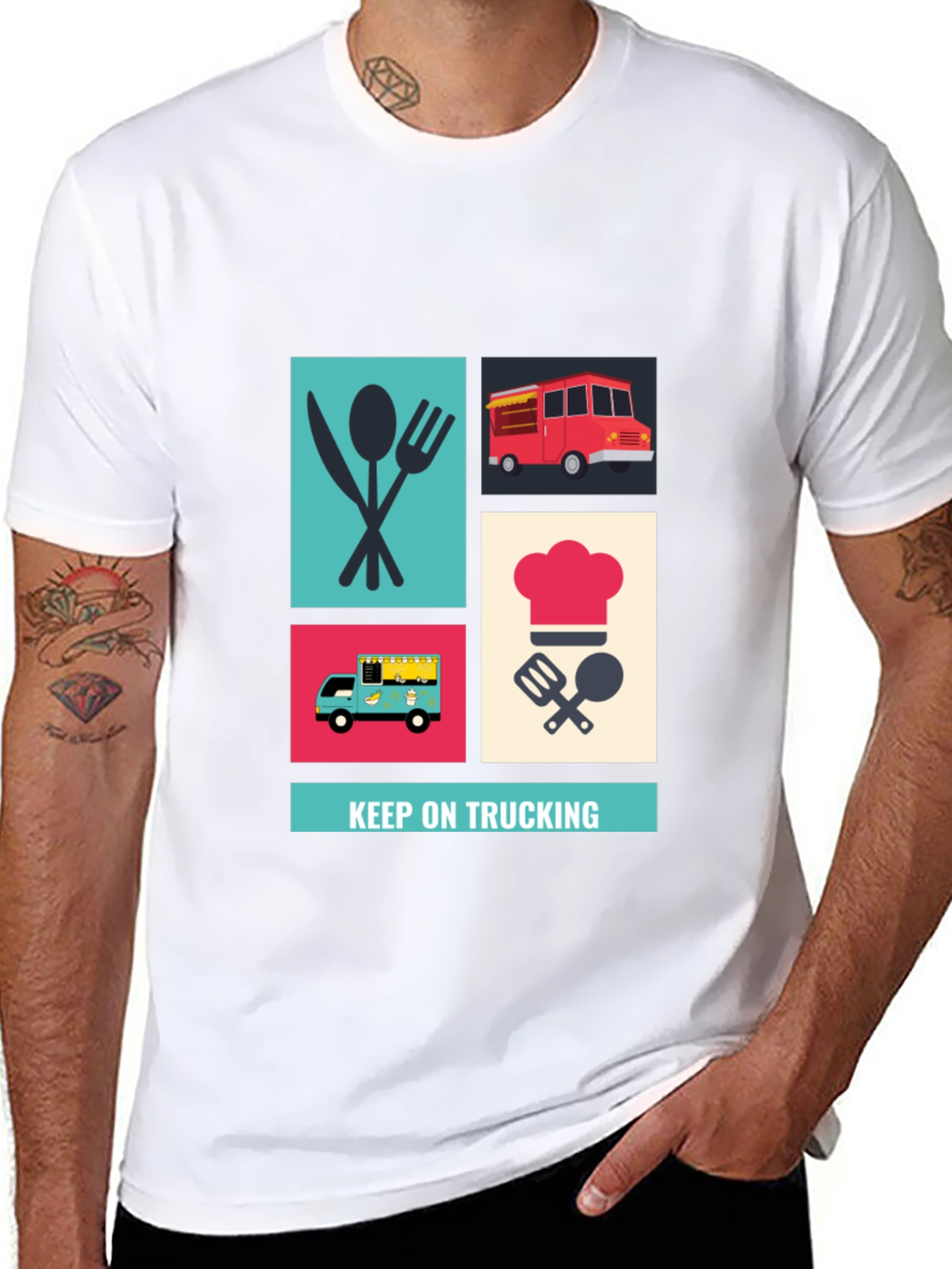 Food Truck Graphic Tee - Keep On Trucking Style!