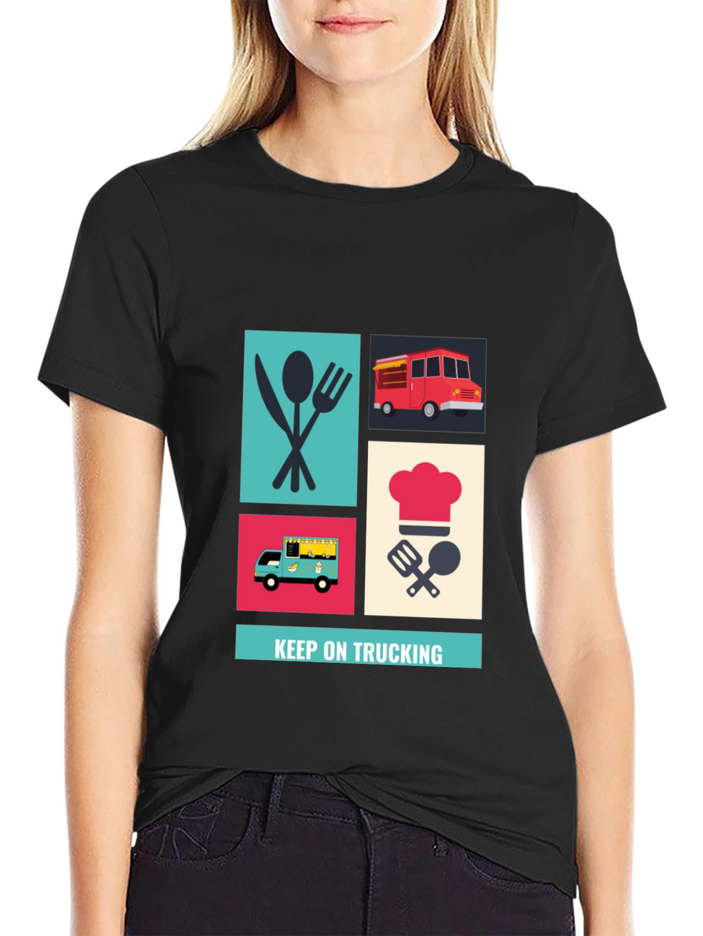 Food Truck Graphic Tee - Keep On Trucking Style!