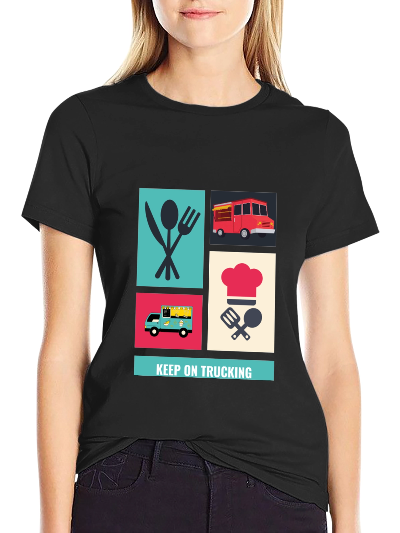 Food Truck Graphic Tee - Keep On Trucking Style!