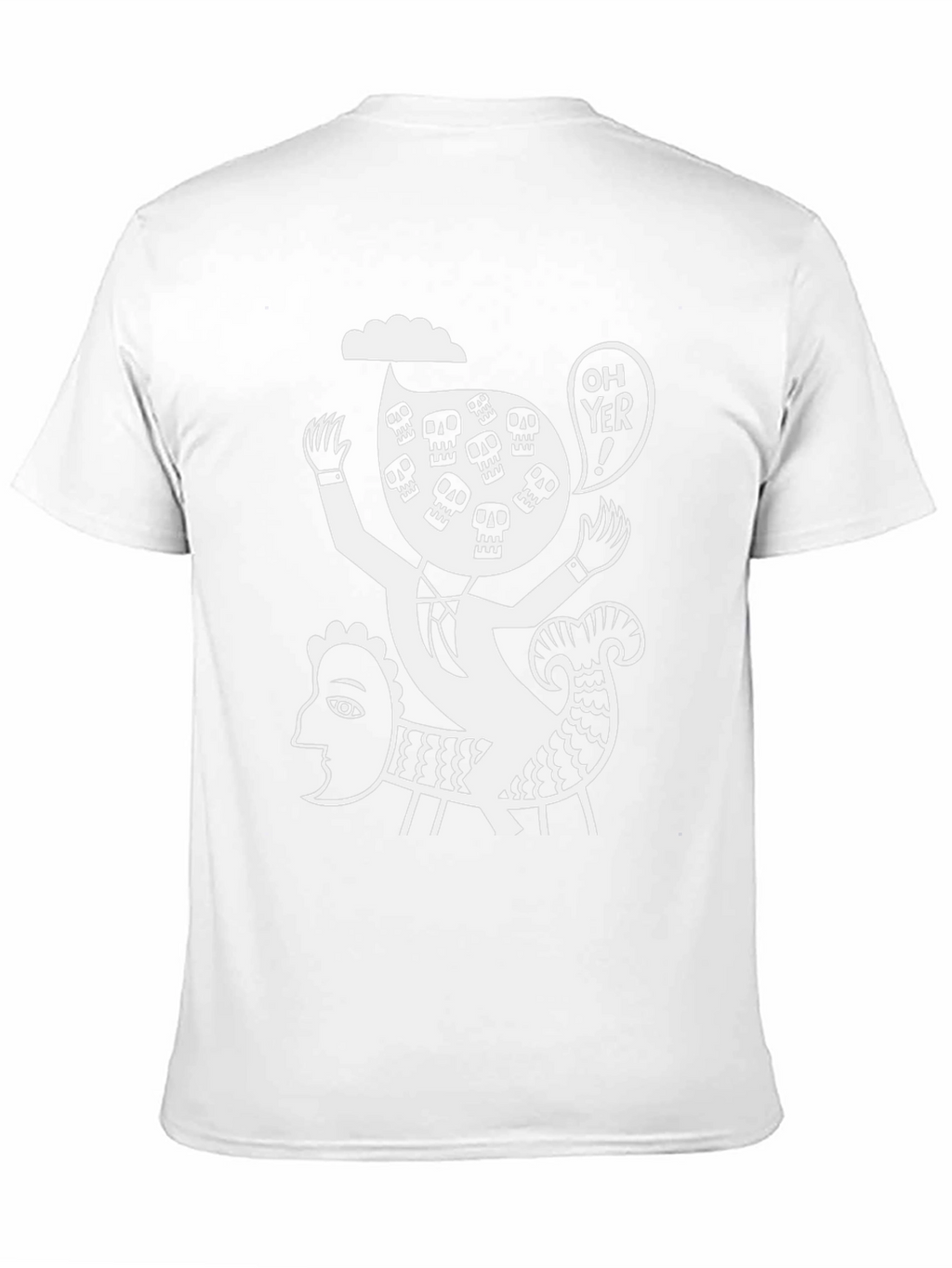 Skull Humor Graphic T-Shirt