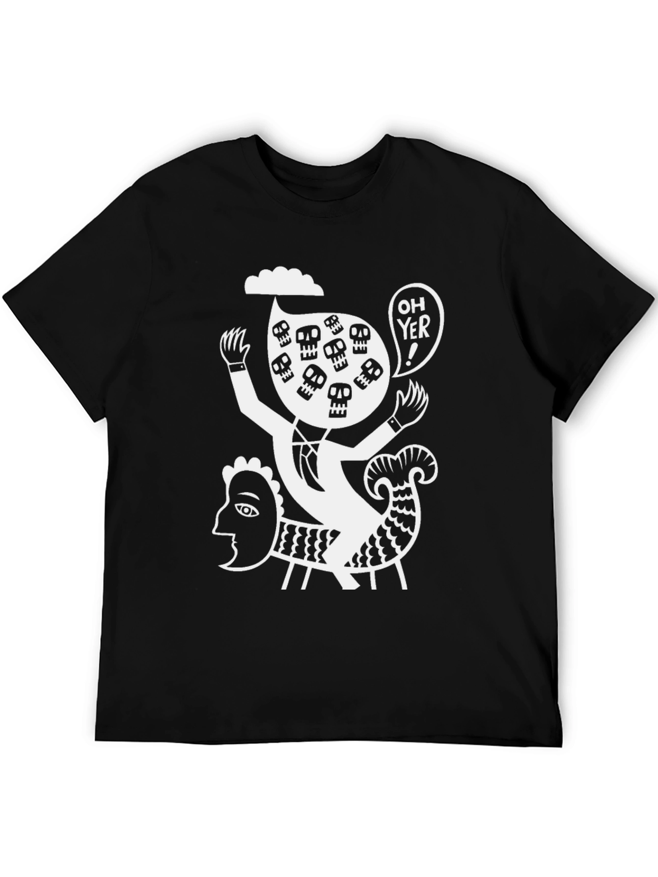 Skull Humor Graphic T-Shirt