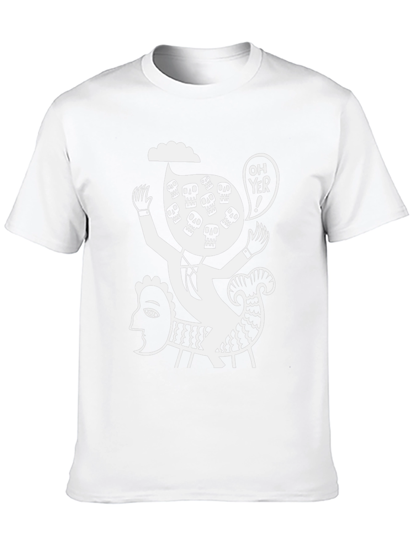 Skull Humor Graphic T-Shirt