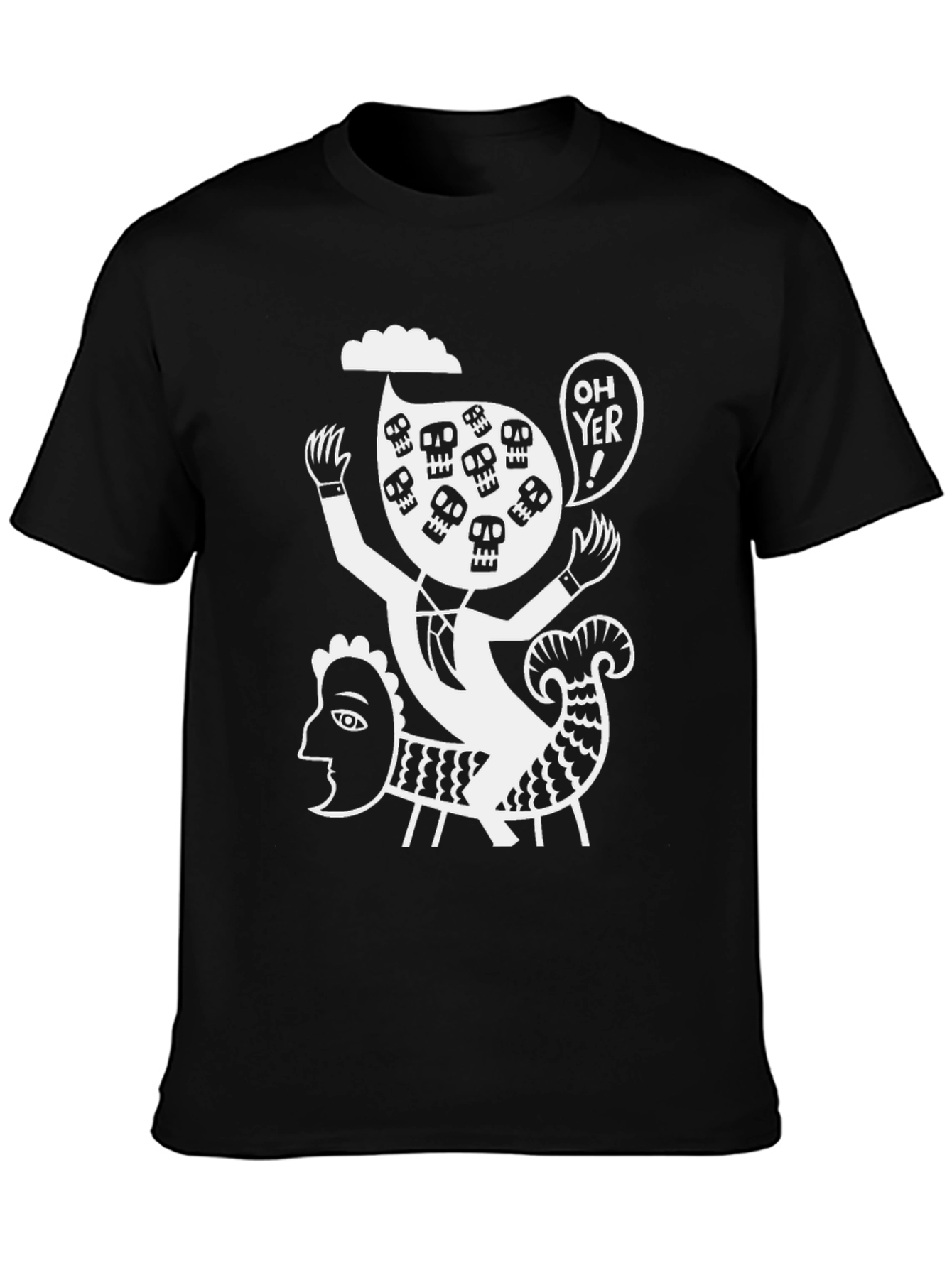 Skull Humor Graphic T-Shirt