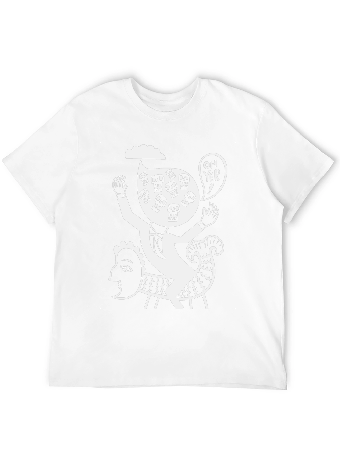 Skull Humor Graphic T-Shirt
