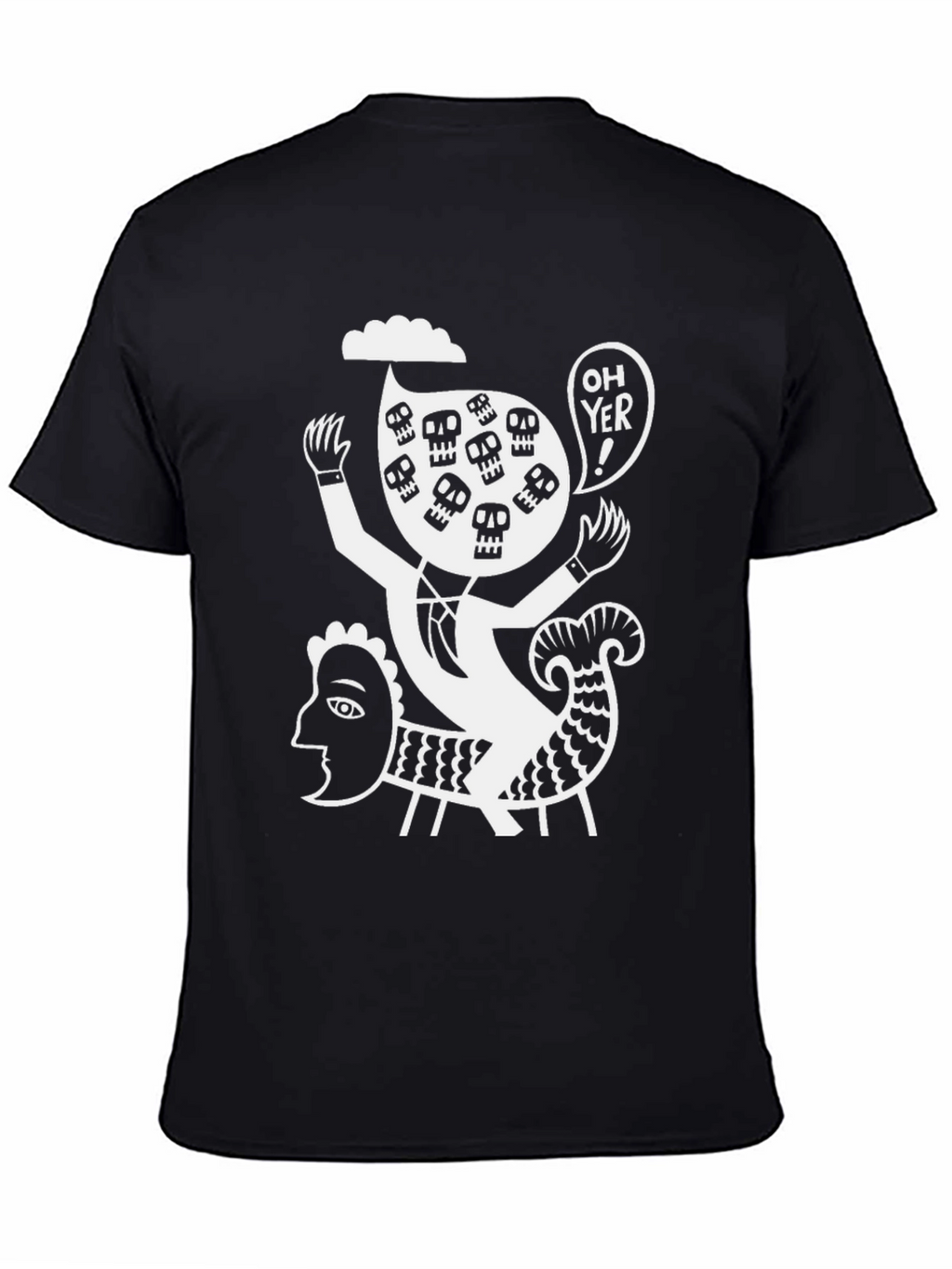 Skull Humor Graphic T-Shirt