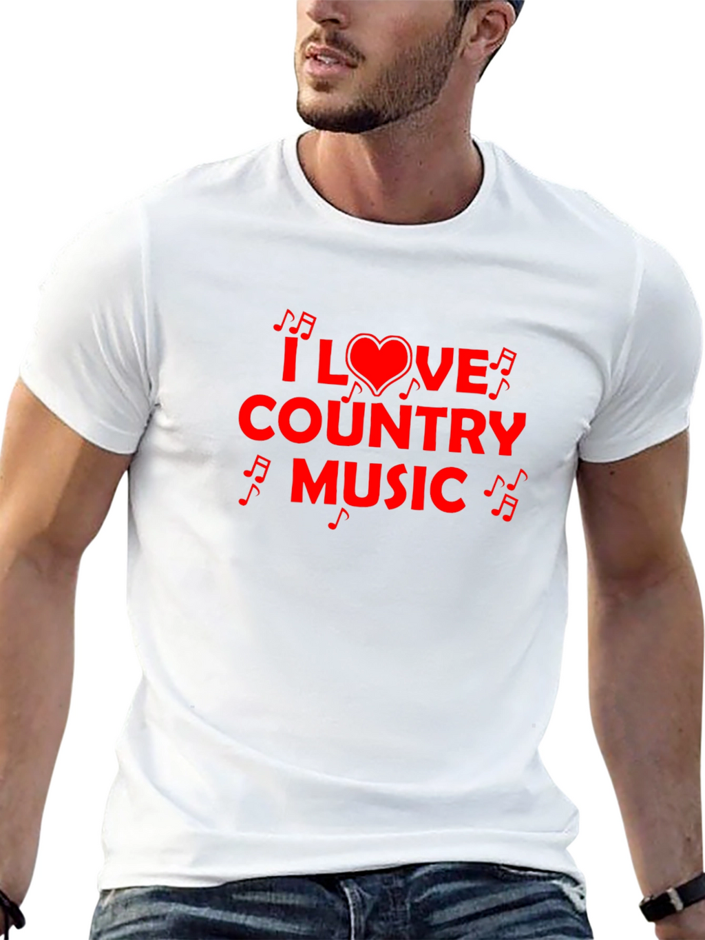 I Love Country Music Graphic Tee