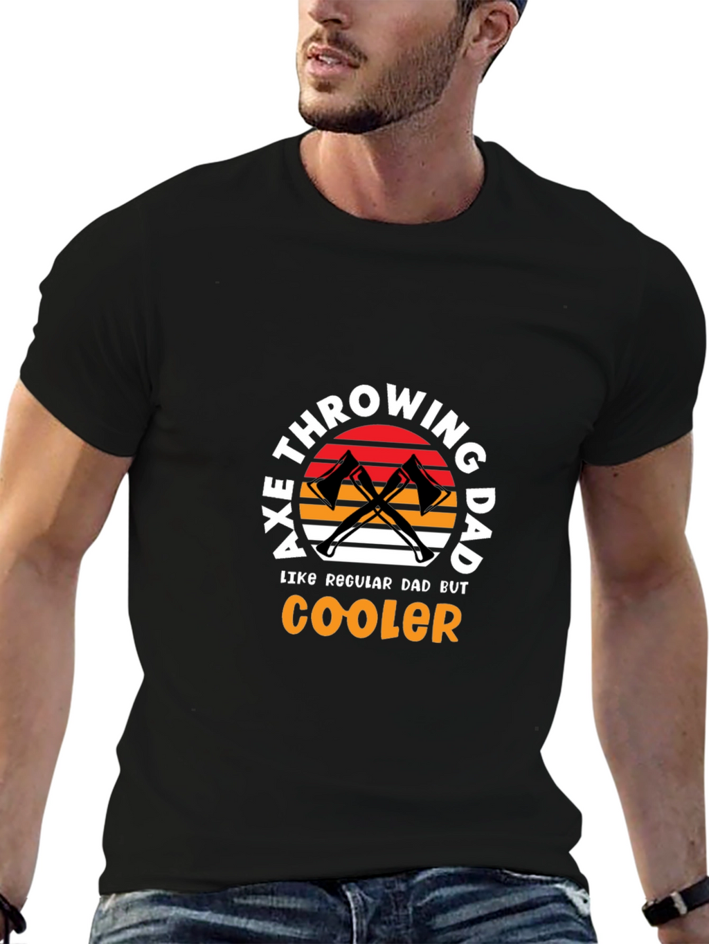 Axe Throwing Dad T-Shirt - Cooler Than Regular!