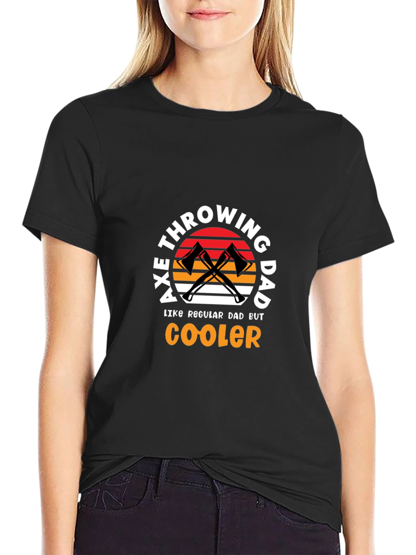Axe Throwing Dad T-Shirt - Cooler Than Regular!