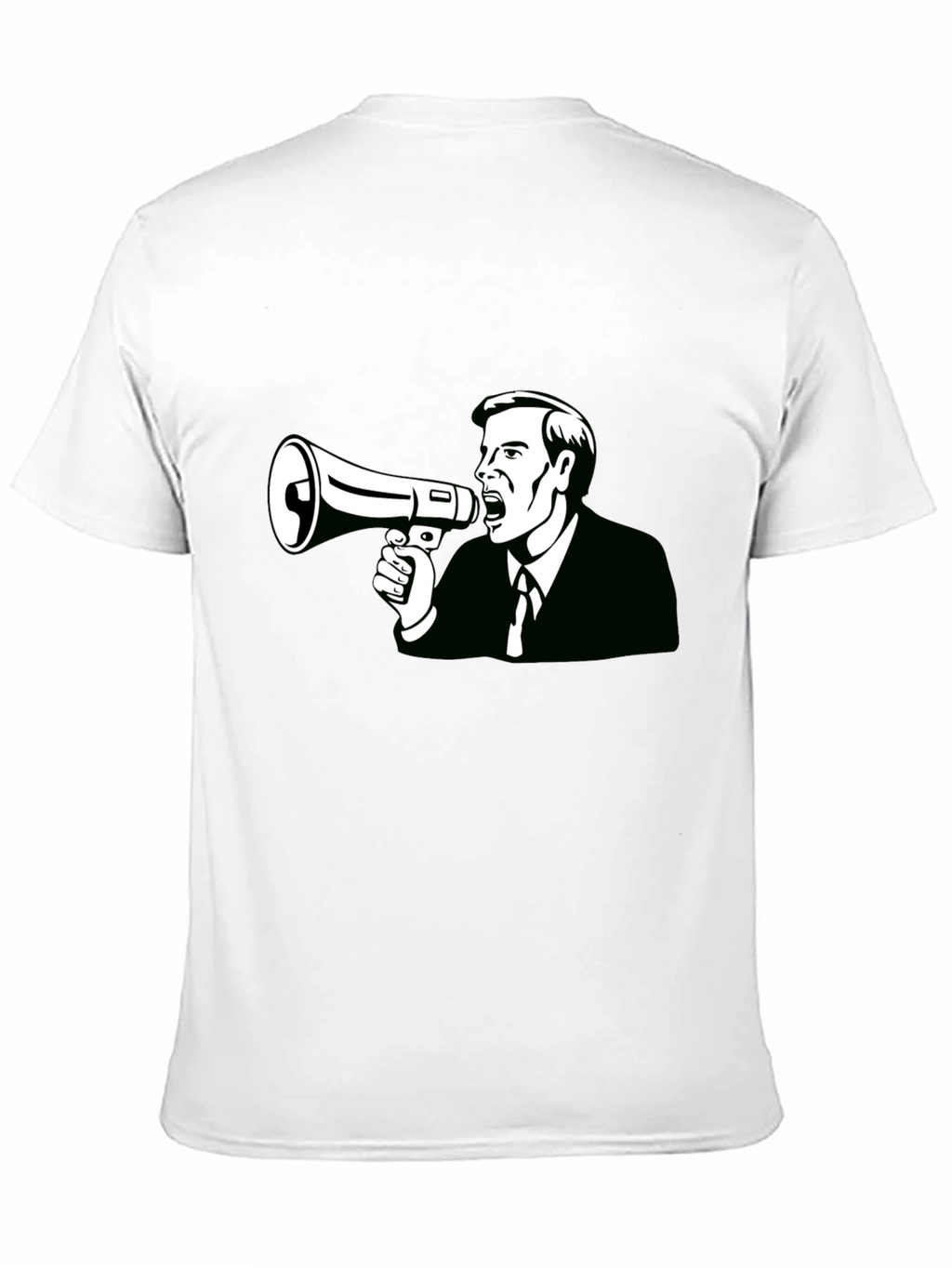 Megaphone Man Graphic Tee - Black