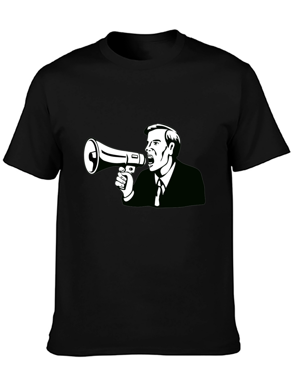 Megaphone Man Graphic Tee - Black