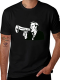 Megaphone Man Graphic Tee - Black