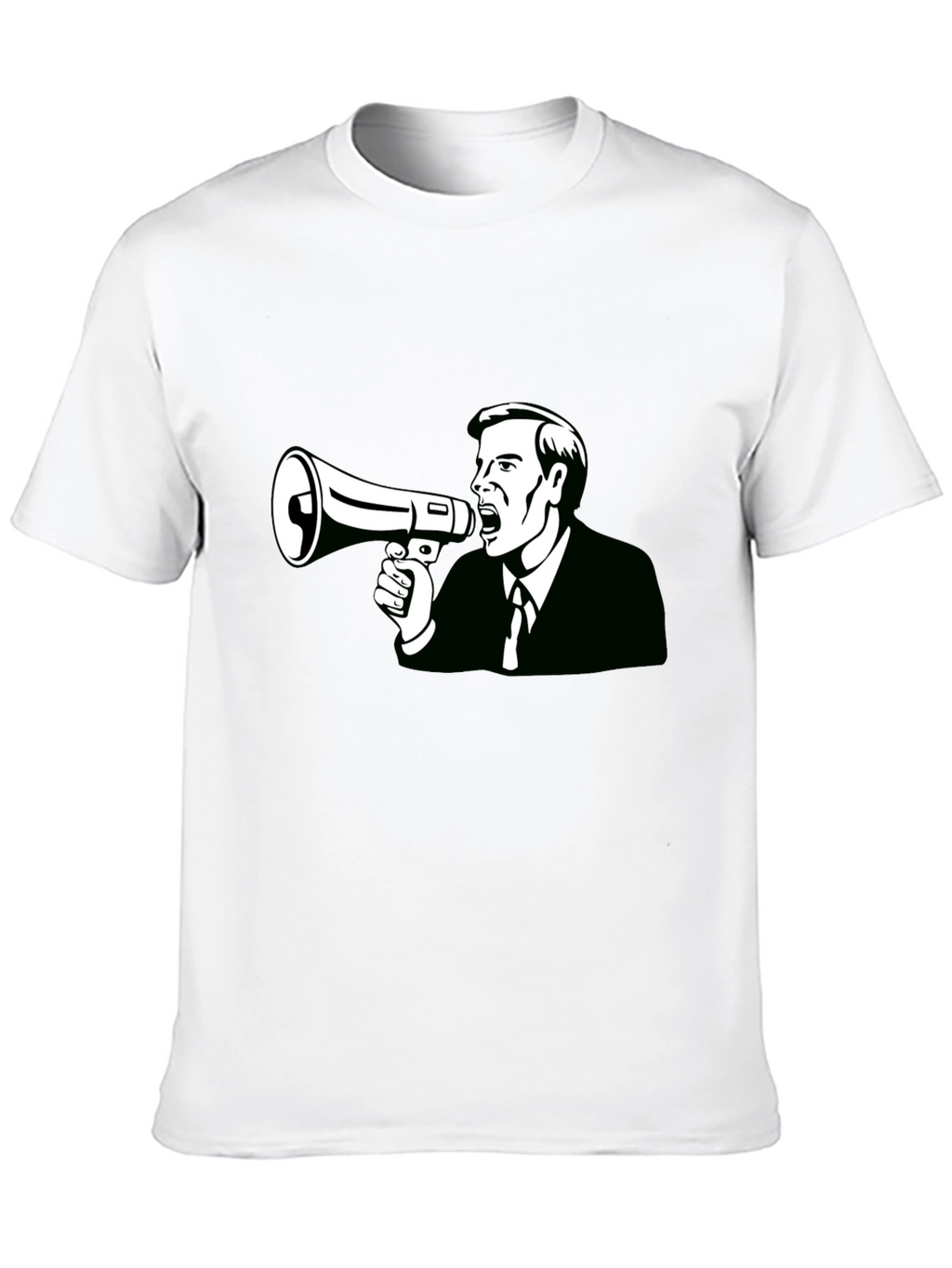 Megaphone Man Graphic Tee - Black