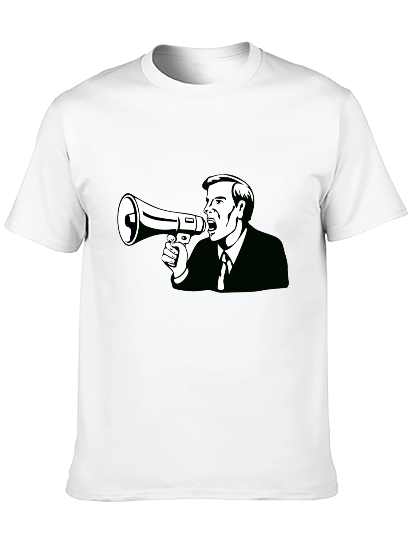 Megaphone Man Graphic Tee - Black