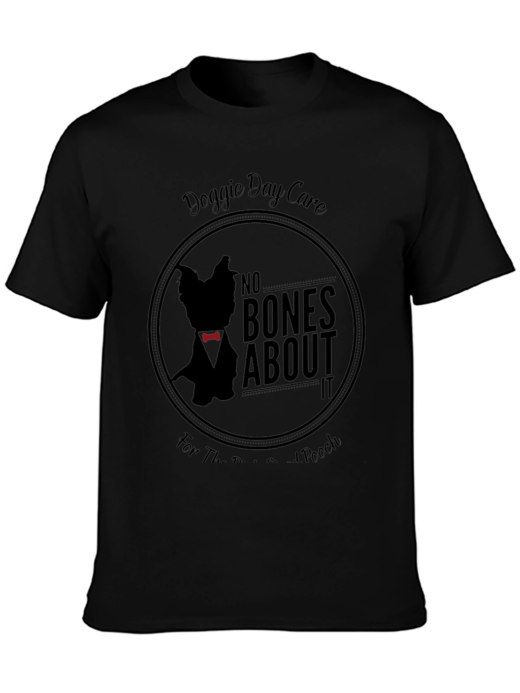 Doggie Day Care Black Graphic T-Shirt