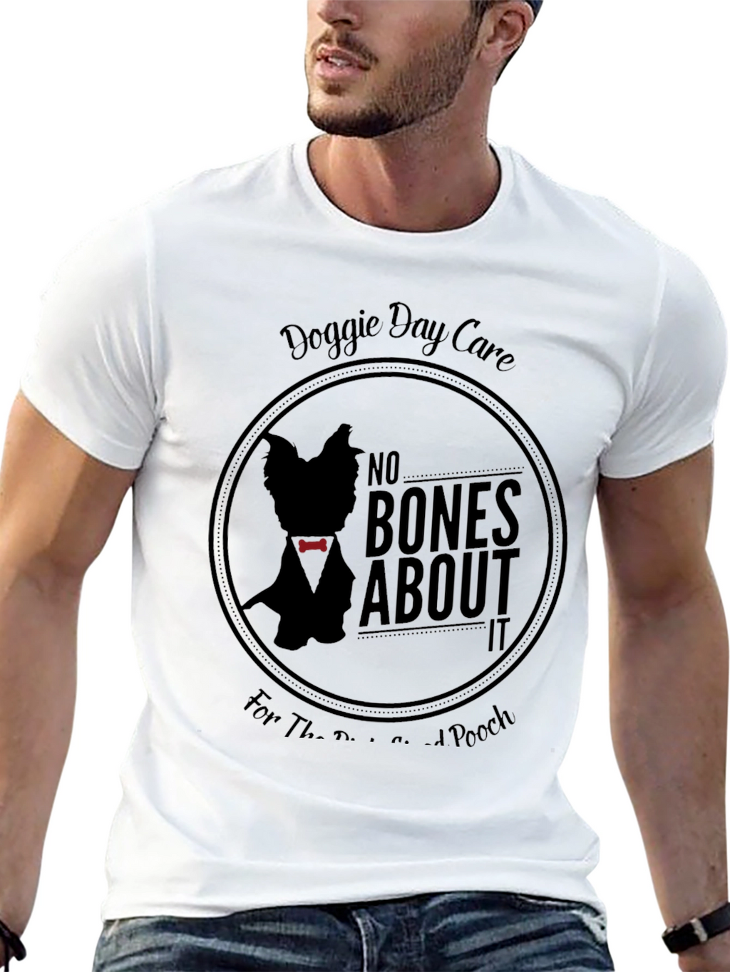 Doggie Day Care Black Graphic T-Shirt