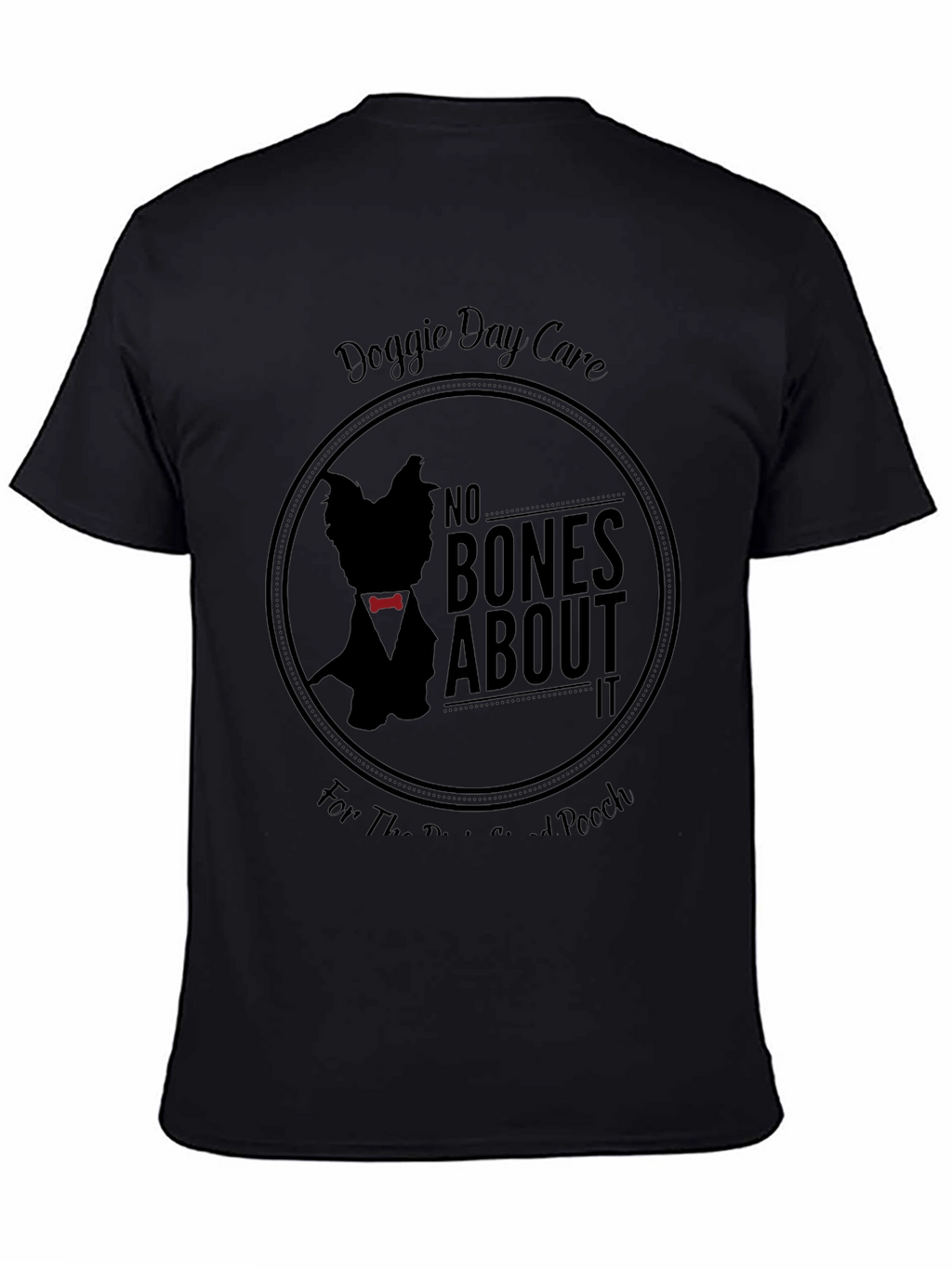 Doggie Day Care Black Graphic T-Shirt