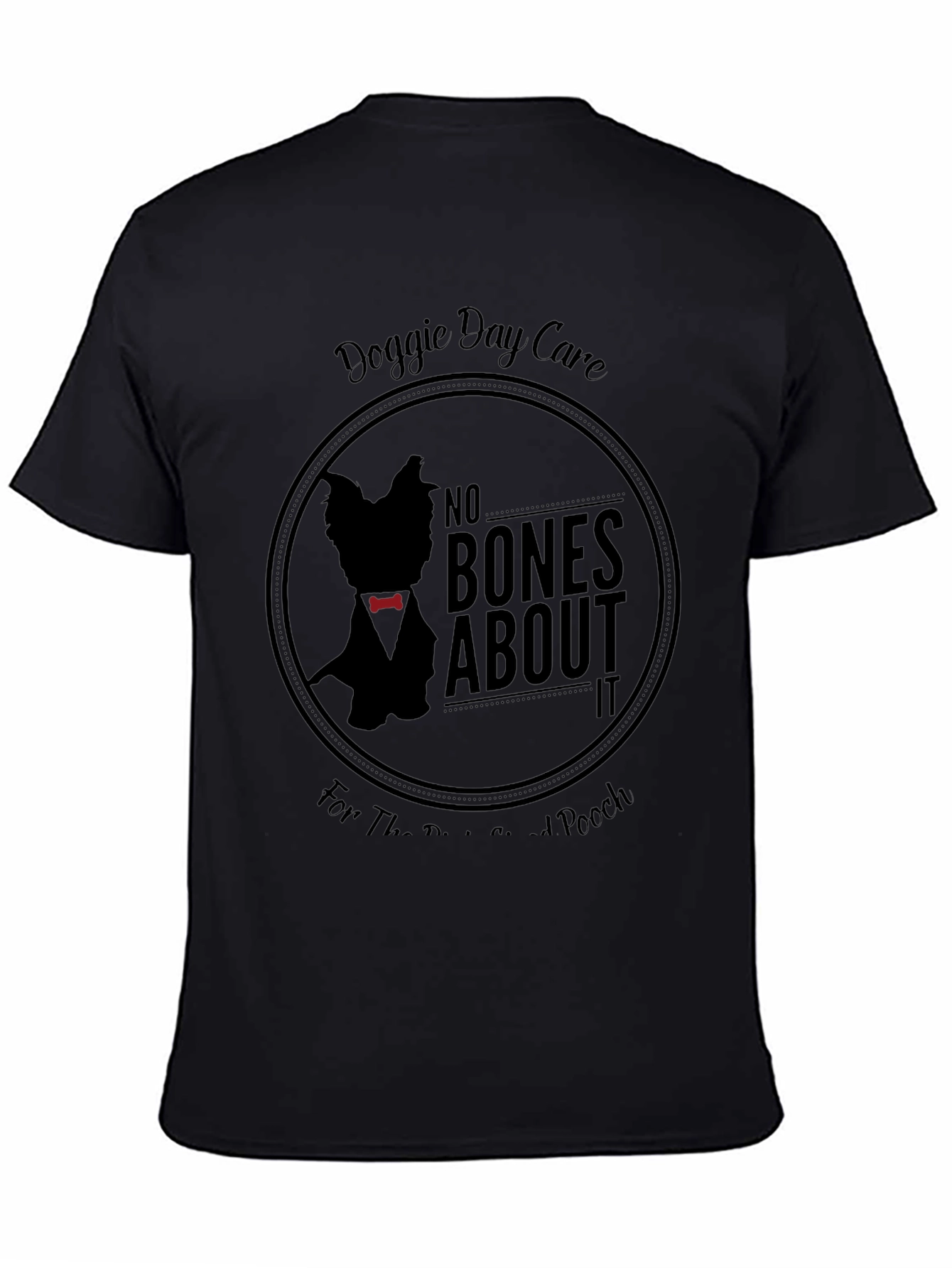 Doggie Day Care Black Graphic T-Shirt