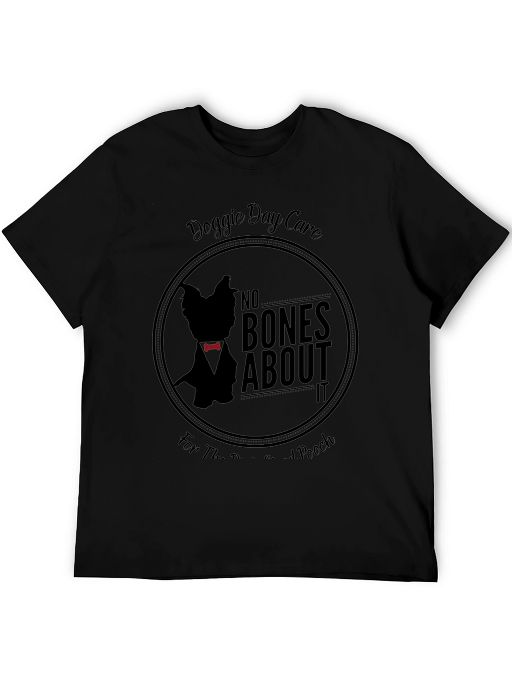 Doggie Day Care Black Graphic T-Shirt