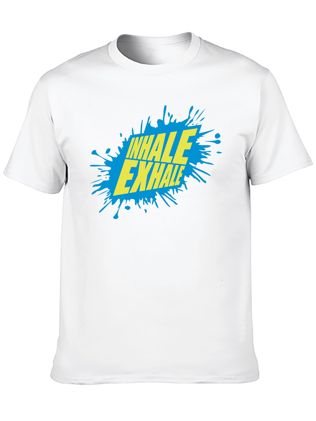 Inhale Exhale Graphic T-Shirt - Black