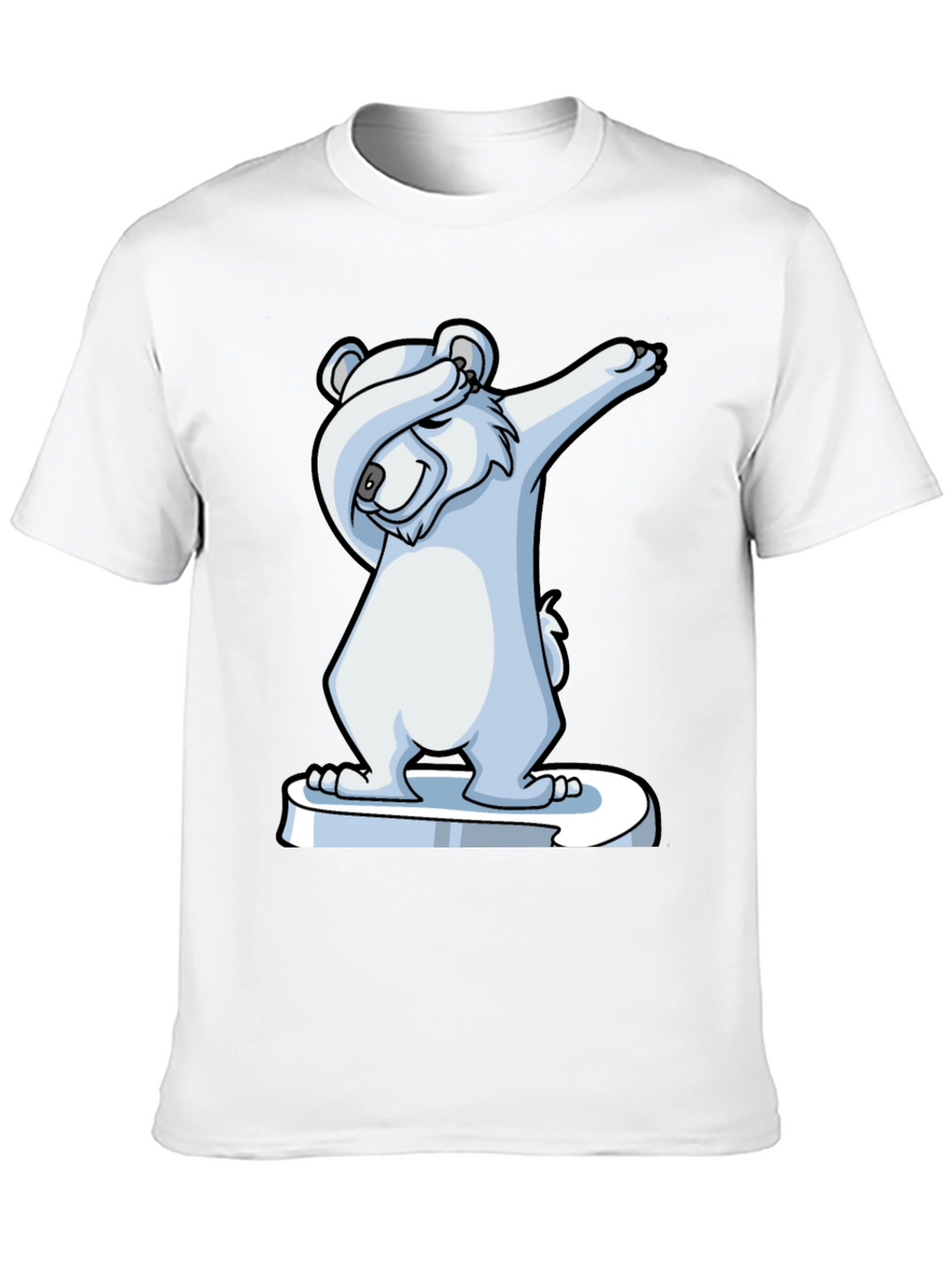 Dabbing Polar Bear Graphic Tee - Cool & Fun!