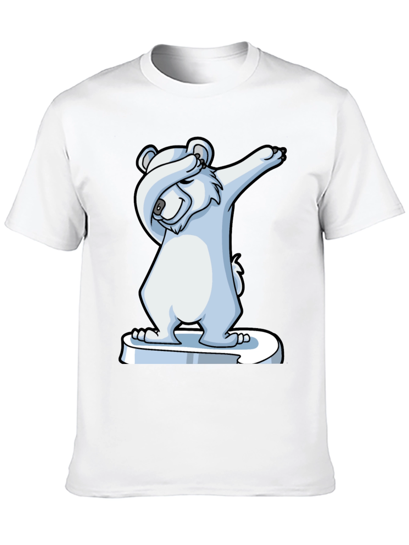 Dabbing Polar Bear Graphic Tee - Cool & Fun!