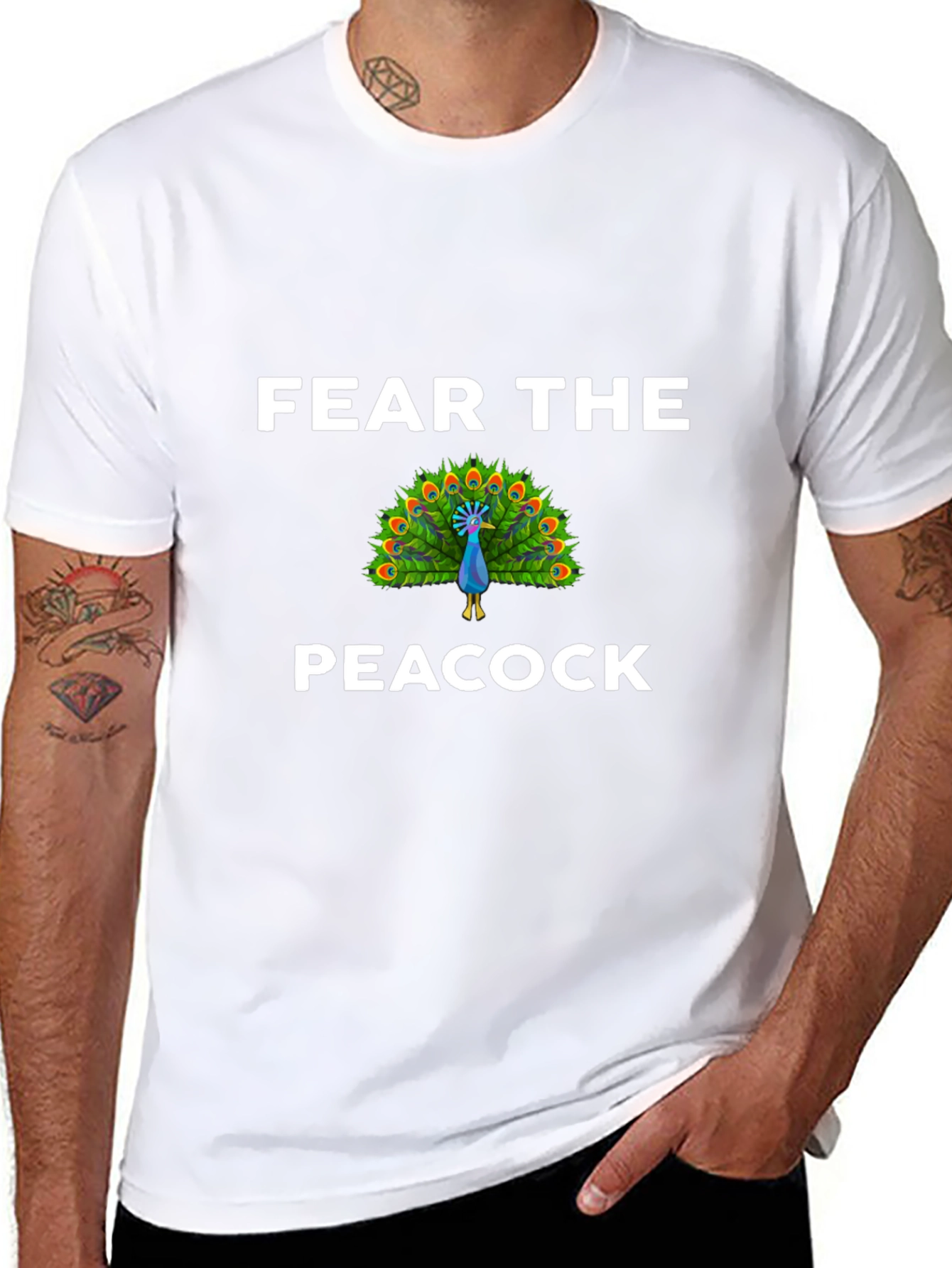 Fear The Peacock Graphic Tee