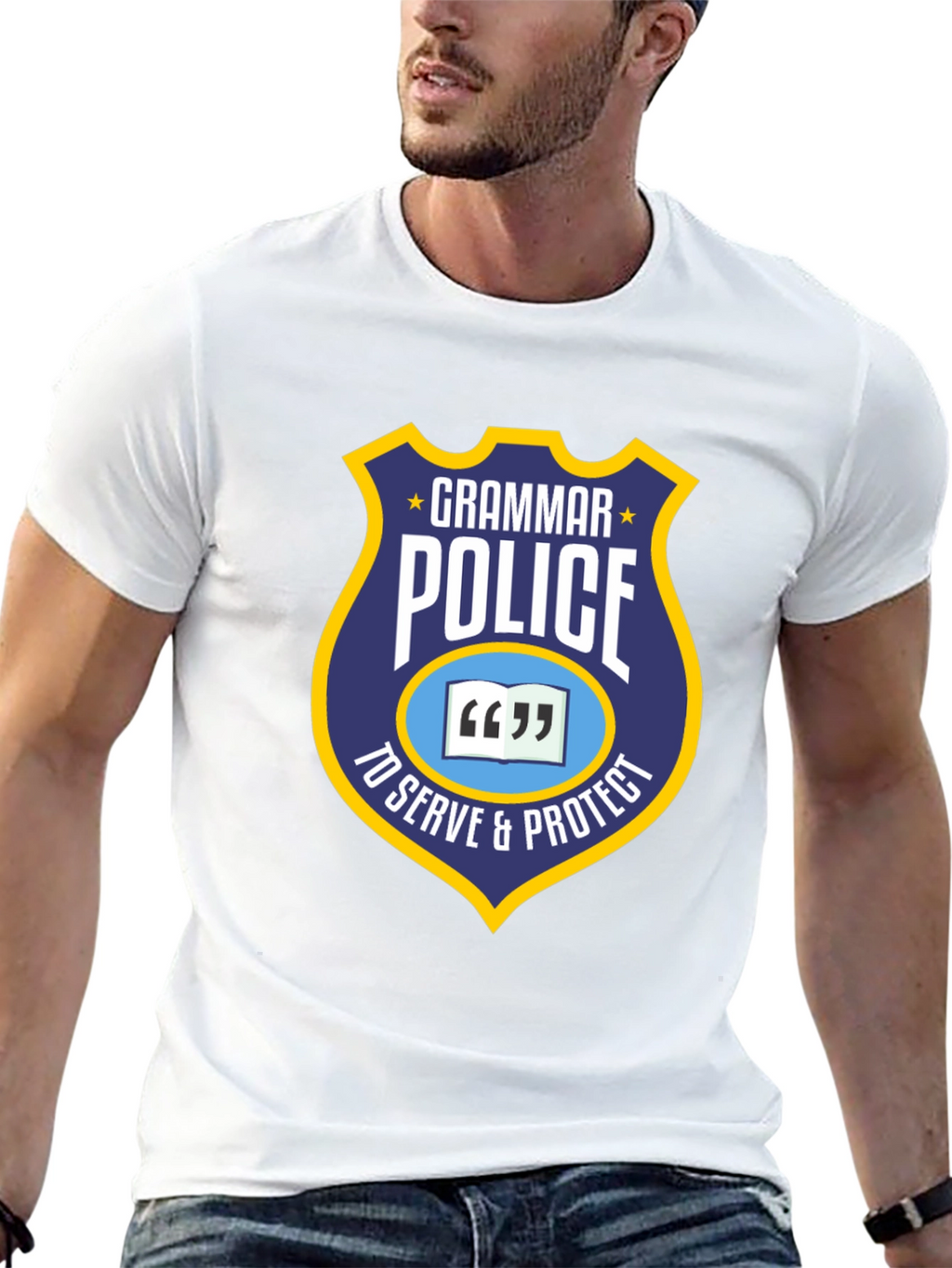 Grammar Police T-Shirt - To Serve & Protect