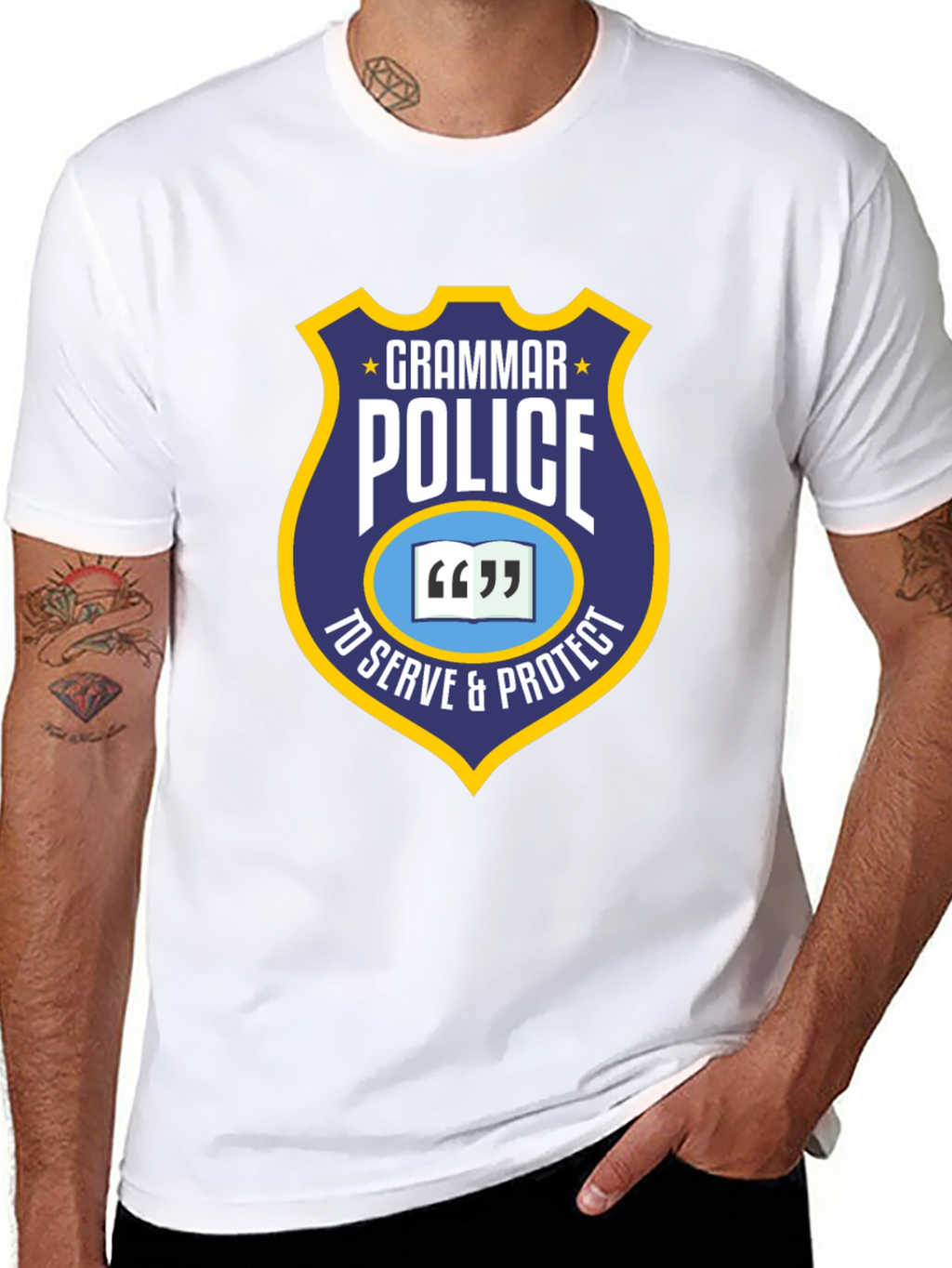 Grammar Police T-Shirt - To Serve & Protect