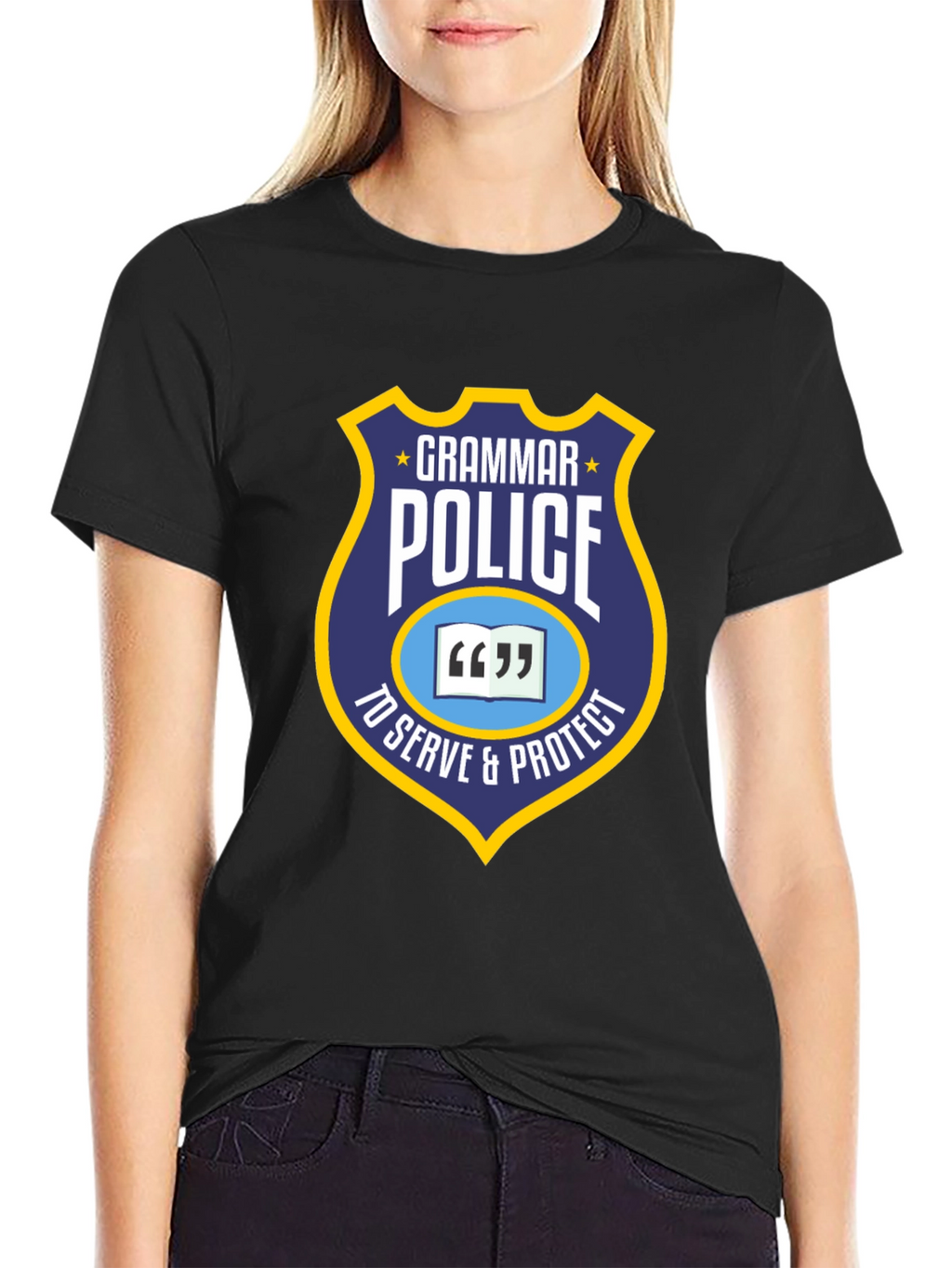 Grammar Police T-Shirt - To Serve & Protect