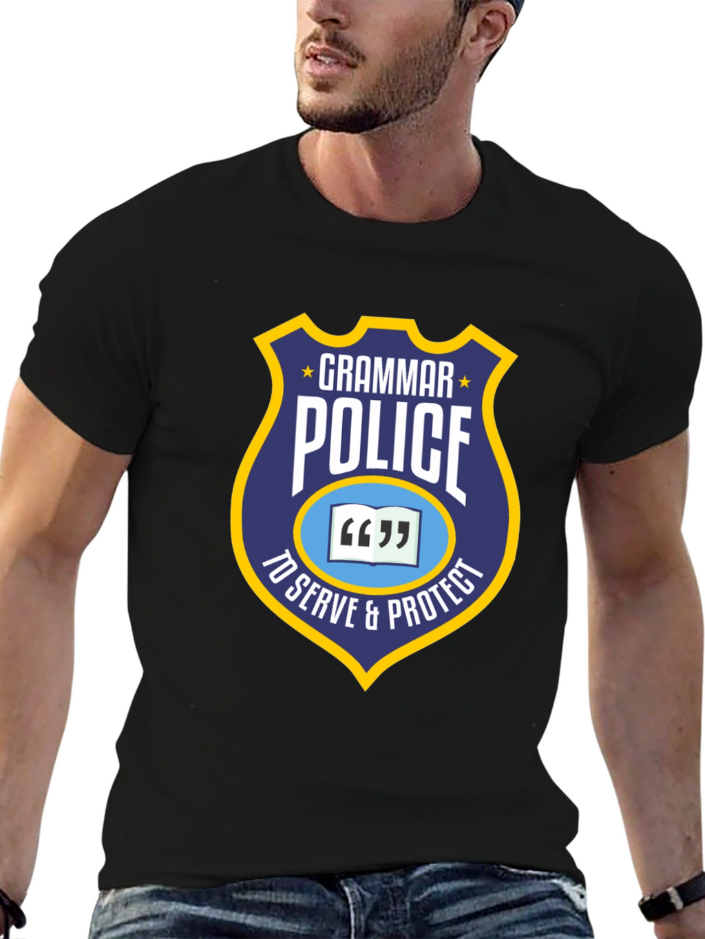 Grammar Police T-Shirt - To Serve & Protect