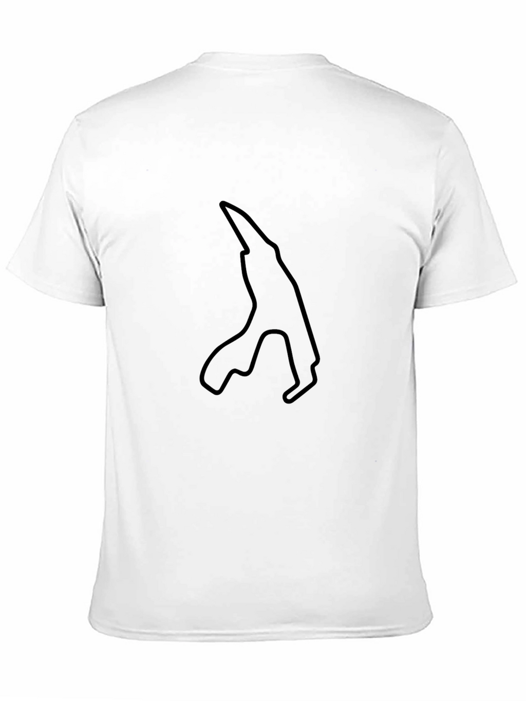 Black Circuit Outline Graphic Tee