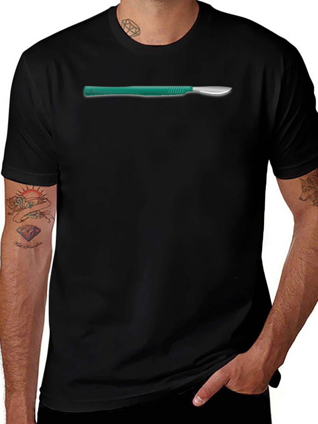 Surgical Scalpel Graphic Tee - Medical Humor Shirt
