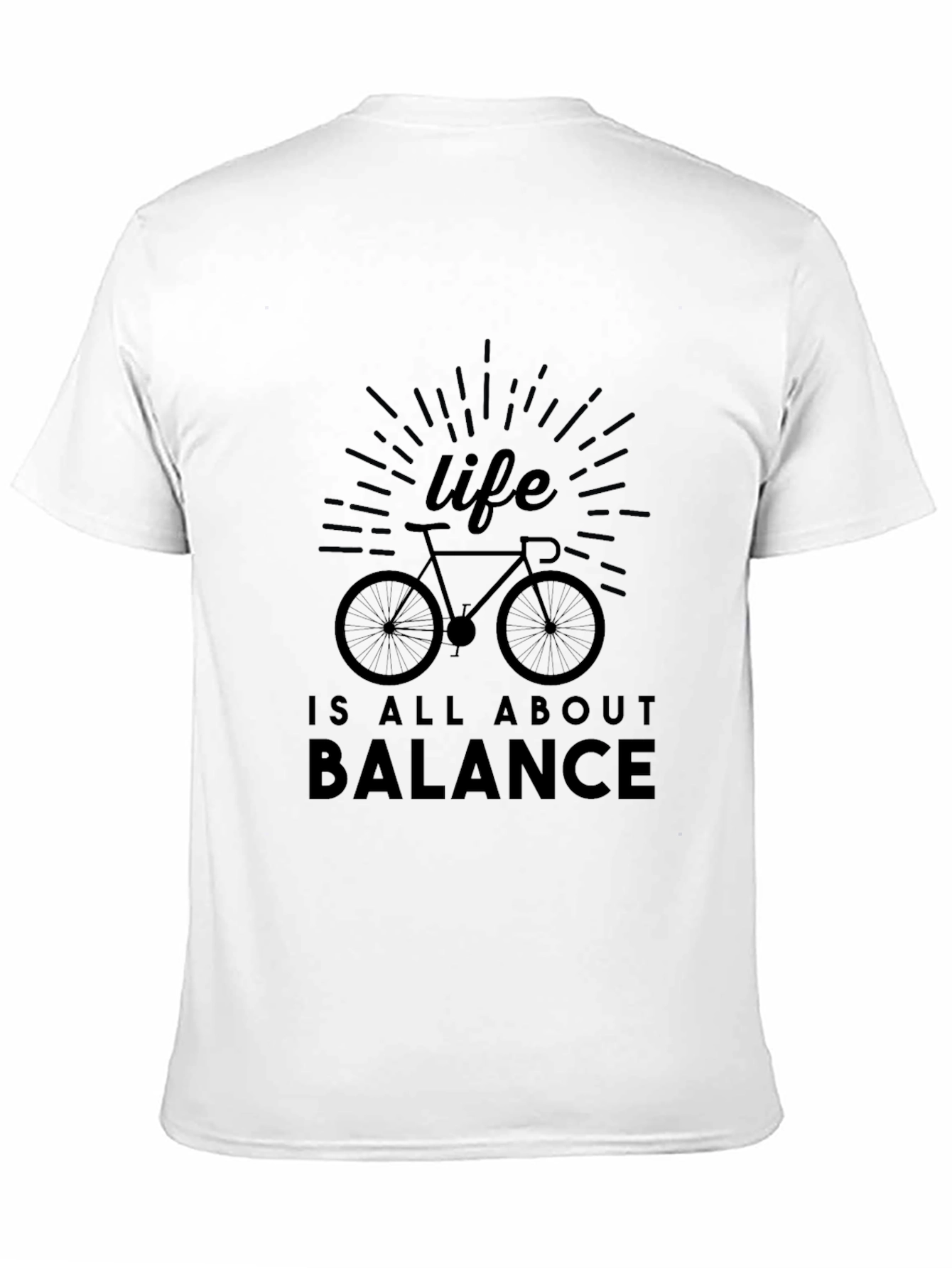 Life Balance Black T-Shirt